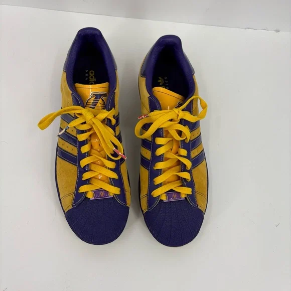 Adidas Superstar Rare 2006 NBA Los Angeles Lakers Sneakers SKU 014151 Men’s 10.5